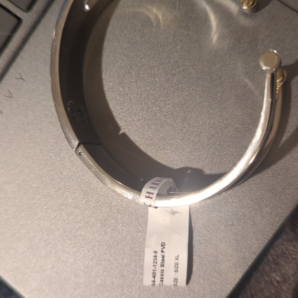 NIB XL Women’s Charriol Cable Cuff Bracelet Silver & Gold Tone Luxury Jewelry - Picture 7 of 7